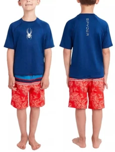 Spyder Jugend Jungen 2-teiliges Schwimmset neu Größe XLARGE 18-20, blau/rot - Bild 1 von 5