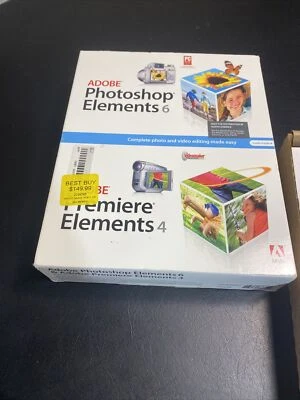 Adobe Photoshop Elements 6 Premier 4 Photo & Video Editing Software PN:29180387 - Image 1 of 4