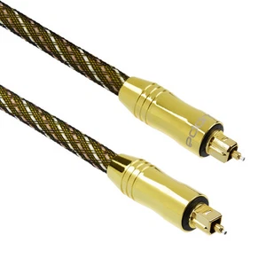 Toslink Optisches Audiokabel Digital 5M Extreme SPDIF vergoldet geflochtenes Kabel - Bild 1 von 5