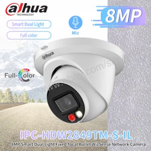 Micrófono a todo color Dahua IPC-HDW2849TM-S-IL 8 MP POE doble luz SMD+ IP67 - Imagen 1 de 3
