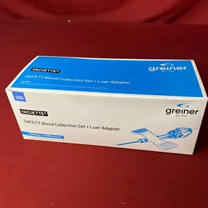 Greiner Bio-One 23G x 3/4, 12" Sicherheit Blutentnahme mit Luer Adapter - 90 STÜCK - Bild 1 von 4