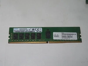 SAMSUNG CISCO 16Gb M393A2K40BB1-CRC4Q 15-104066-01 1Rx4 PC4-2400T Server RAM - Picture 1 of 3