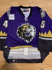 Game Worn Issued B.J. Boxma Manchester Monarchs￼ AHL Hockey Jersey 58 Goalie