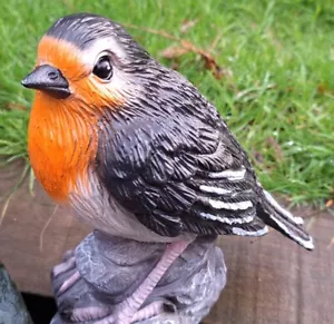 Garden Gift Robin Outdoor Ornament Collectable Birthday Christmas - UK SELLER - Picture 1 of 4