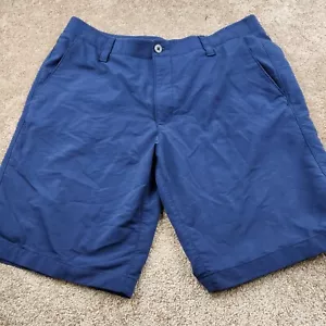 Under Armour Golf Shorts Men's 38 Blue HeatGear Loose Performance - Picture 1 of 8