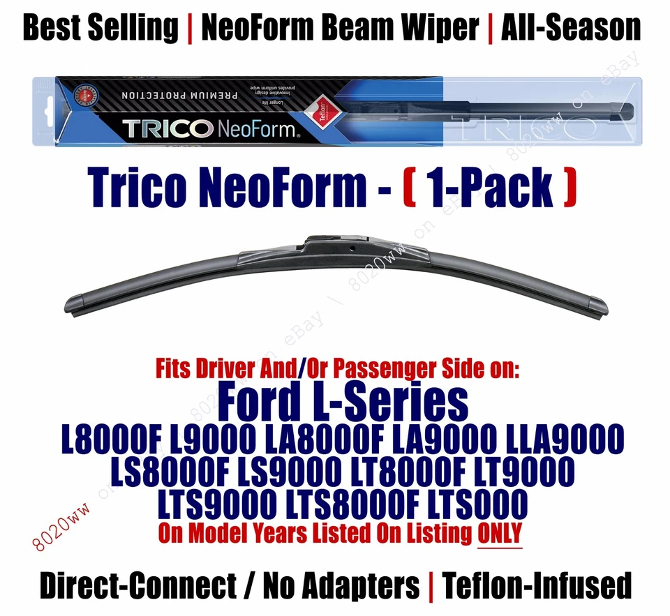 Super Premium NeoForm Wiper Blade (Qty 1) fits 1996-97 Ford LA8000F/LA9000 16200 - Image 1 of 1
