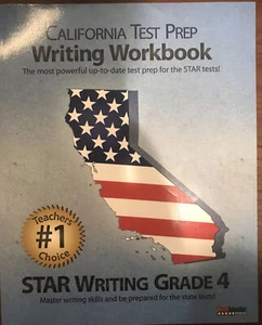 CALIFORNIA TEST PREP WRITING WORKBOOK STAR WRITING GRADE By Press California VG+ - Picture 1 of 3