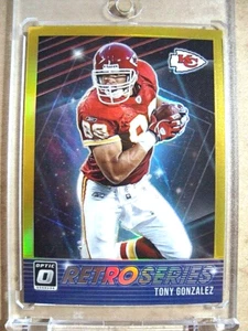 2021 Tony Gonzalez Donruss Optik Retro Serie Goldpreis/10 NEUWERTIG 🙂 🙂 🙂 - Bild 1 von 2