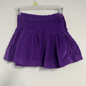 Radishes & Roses Corduroy Skirt Girls Size 5 Vintage Purple Pleated - Picture 1 of 6