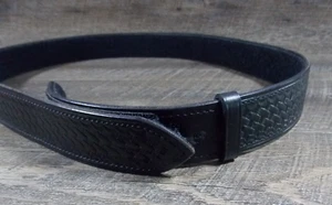 BIANCHI Size 46 Basket Weave Hook and Loop Outer Duty Belt 1.75 inch - Picture 1 of 8
