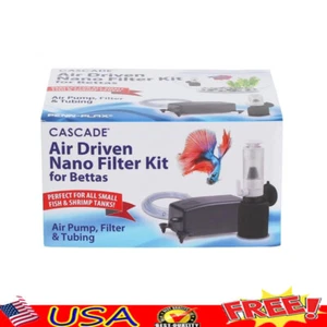 Nano Aquarium Filter Air Pump Kit Betta Fish Mini Sponge Filter 1.2L Min Quiet - Picture 1 of 7