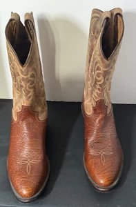Tony Lama Herren Westernstiefel 12D Stegall 13" aus 1911 Collection 2Tone Braun - Bild 1 von 7