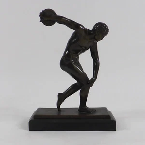 Figura Art Nouveau Estatua Lanzador de Disco según Myron Metal Fundido Premio Honorífico 1913 - Imagen 1 de 24