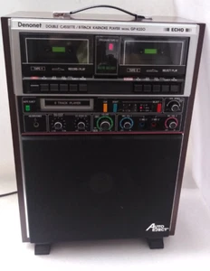 Denonet Double Cassette/8 Track Karaoke Player Model GP-K220 Works Ha issues - Picture 1 of 11