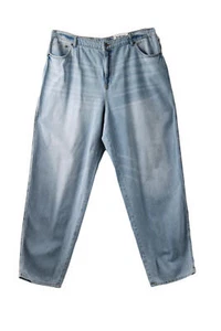 Future Collective Women's Mid-Rise Baggy Fit Jeans Blue Size 17 - Picture 1 of 4