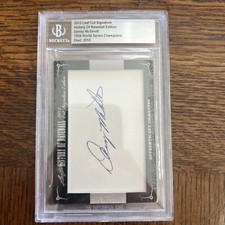 2012 Leaf History Of Baseball Danny McDevitt CUT AUTO WS Champ BGS Deceased