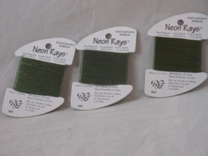 Rainbow Gallery Neon Rays NEW Lot of 3 Assorted Colors 10 yds each          F201 - Picture 1 of 1