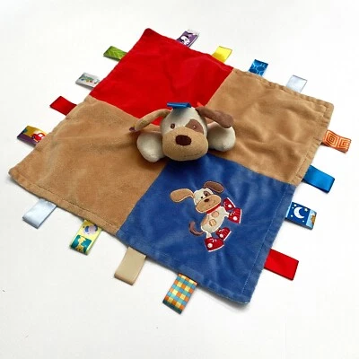 Taggies Lovey Manta de Seguridad 13" Smirky Cachorro Perro Satinado Mary Meyer Foto 1 de 4