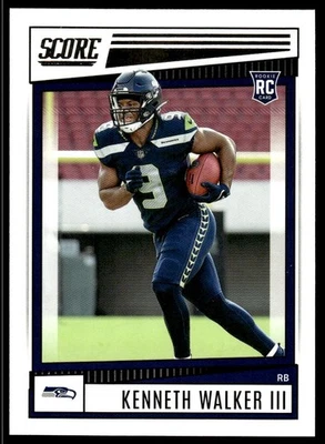 Kenneth Walker III 2022 Score #329 RC Seattle Seahawks Football Card - Image 1 of 2