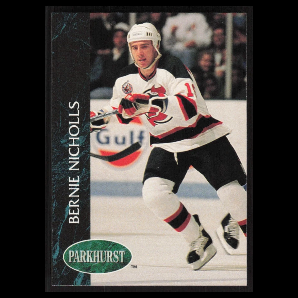Bernie Nicholls #328 1992 Parkhurst New Jersey Devils Hockey Card NHL NM - Image 1 of 3