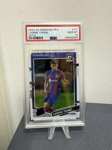 2023-24 Donruss FIFA #177 Lamine Yamal Optic Rated Rookie RC PSA 10 Gem Mint - Bild 1 von 2