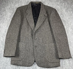 LL Bean Jacket Mens Medium Thinsulate Wool Blazer Sport Coat Made In USA Vintage - Picture 1 of 11