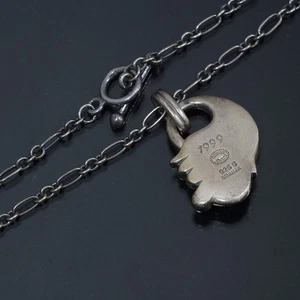 Authentic GEORGE JENSEN Necklace Leaf SV925 Used - Picture 1 of 5