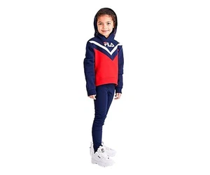 Fila Lil' Carrey Hoodie Girls Active Hoodies Size 4, Color: Navy/White/Red - Picture 1 of 2