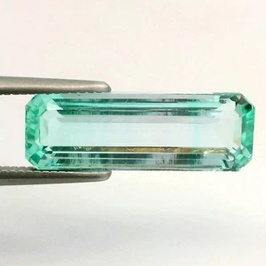4,11Ct "GIA" ZERTIFIZIERT! WUNDERSCHÖNER UNBEHEIZTER HELIODOR GRÜNER BERYLL AUS BRASILIEN - Bild 1 von 7