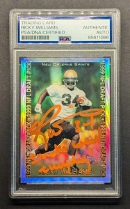 RICKY WILLIAMS Rookie Auto 1999 Topps cromo refractor "Smoke Weed" inscrito radiocontrol - Imagen 1 de 6