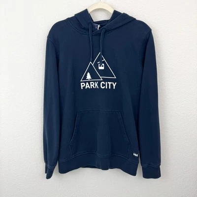 Sudadera con capucha Helly Hansen para hombre talla M Park City Utah esquí algodón orgánico Foto 1 de 4