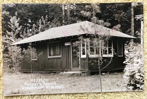 Tarjeta postal RPPC WINCHESTER WI Timberlane Lodge MEINEL'S RESORT - Imagen 1 de 2