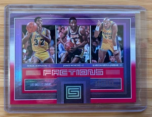 2017-18 Panini Magic Johnson Worthy Kareem Abdul-Jabbar Status Factions #25 /299 - Picture 1 of 2