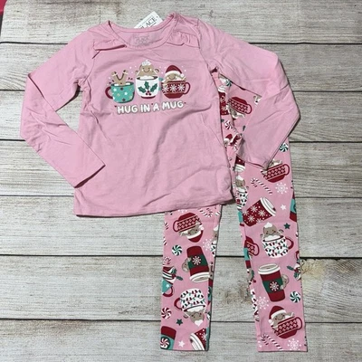 Children’s Place “Hug In A Mug” 2 Piece Outfit Size 5T. NWT! Christmas Outfit - Image 1 of 4