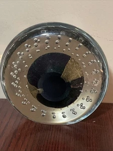 1996 Eickholt Glass Signed & Dated Controlled Bubble Paper Weight - Picture 1 of 8