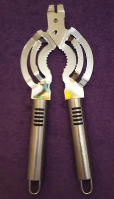 Schraubdeckelöffner Dosen Glas Flaschen Schraubenzieher Öffner Edelstahl Neuwer. - Bild 1 von 4