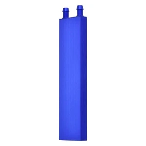 Aluminum Water Cooling Block 160x40mm Heatsink with Side Nozzle Blue - Afbeelding 1 van 6