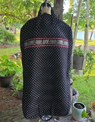 Vera Bradley Black Cotton Quilted Folding Garment Bag - Image 1 of 4