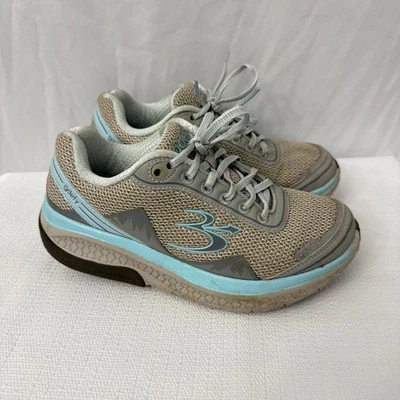 GDEFY Shoes Womens Size 6.5 Gravity Defyer Mighty Walk Athletic Gray Blue - Image 1 of 4