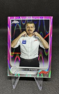 2022 Topps Chrome Formula 1 #108 Guenther Steiner Pink Raywave /75 F1 Portrait - Picture 1 of 2