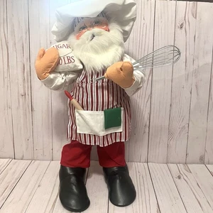 Annalee 20" Navidad Chef Santa con Batidor y 50 libras de Bolsa de Azúcar 2016 - Imagen 1 de 18