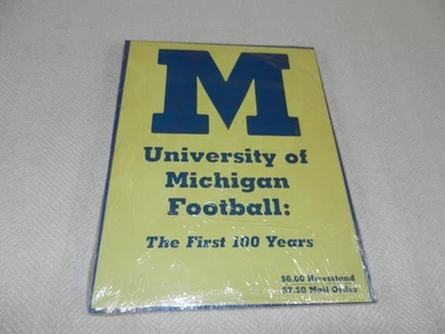 MICHIGAN   "UNIVERSITY OF MICHIGAN FOOTBALL THE FIRST 100 YEARS" In shrink wrap - Imagem 1 de 4