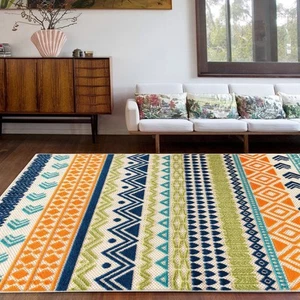 Ronda Contemporary Bohemian Indoor/Outdoor Area Rug - Picture 1 of 5