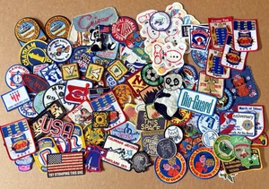 Lot of 100+ Assorted Sports Advertising Travel Trucking Patches Patch Lot - Picture 1 of 8