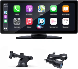 Carplay Bildschirm Für Compatibile Con Carplay E Android Auto,9,3 Pollici IPS Ca - Foto 1 di 12