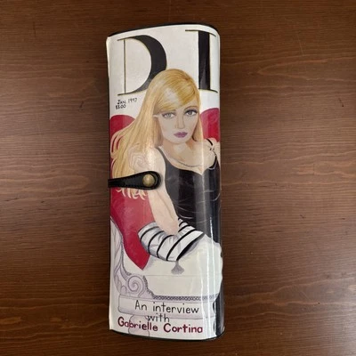 Cartera sin asas negra para mujer LUCTI revista Diva de Anna Silvey 1997 vintage Foto 1 de 4