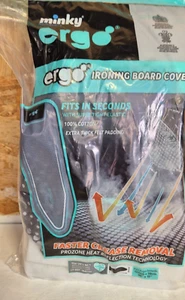 Minky Ergo Prozone Ironing Board, 122x38cm, Mint & Black, Ergonomic Design - Picture 1 of 8