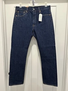 Levis Herren 501 Original Fit Denim Jeans Straight Leg Button Fly Baumwolle 34x32 - Bild 1 von 6