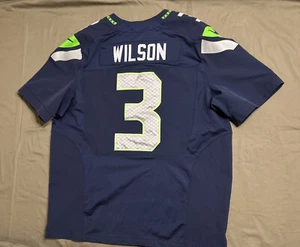 Seattle Seahawks Russell Wilson Jersey Nike Men’s Size 52 (2XL) Authentic NFL - Picture 1 of 8