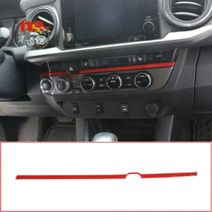 ABS Red Dashboard Double Flash Switch Lower Trim Strip For Toyot-a Tacoma 16-22 - Imagen 1 de 9